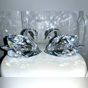 Swarovski Crystal swans. Brand New